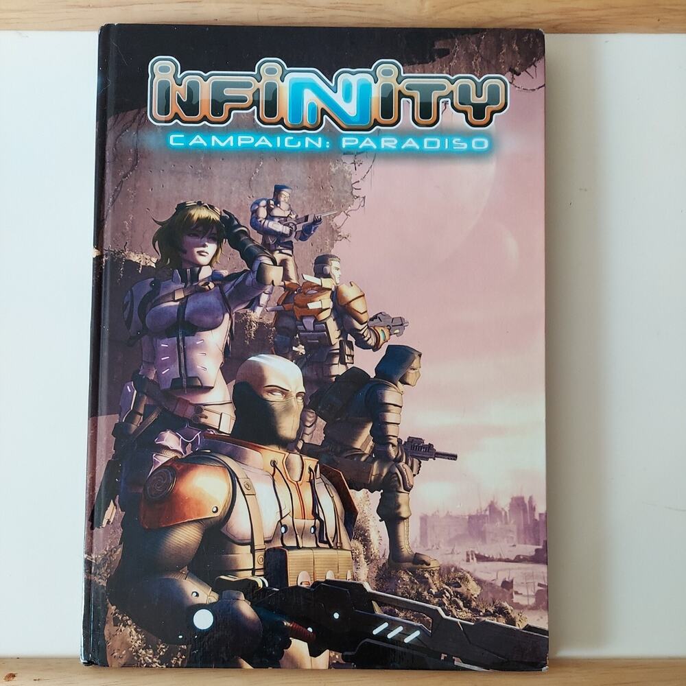 INFINITY Campaign: Paradiso Expansion First Edition Hardcover Rulebook 2012 VG+